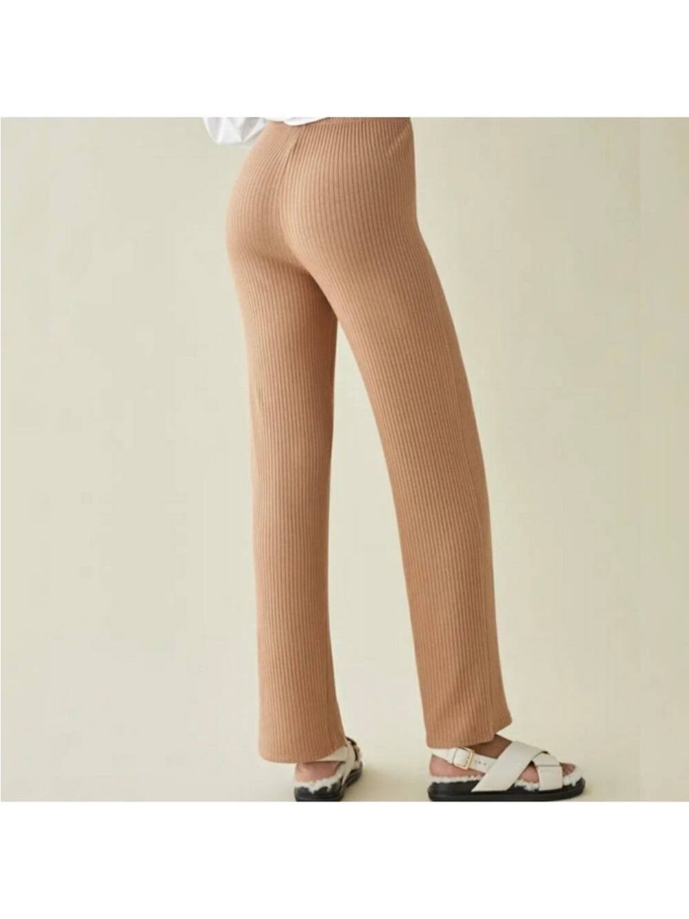Reformation Ribbed Wide-Leg Pants - Picture 2 of 5